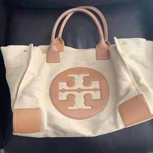Tory Burch Tan Canvas Tote